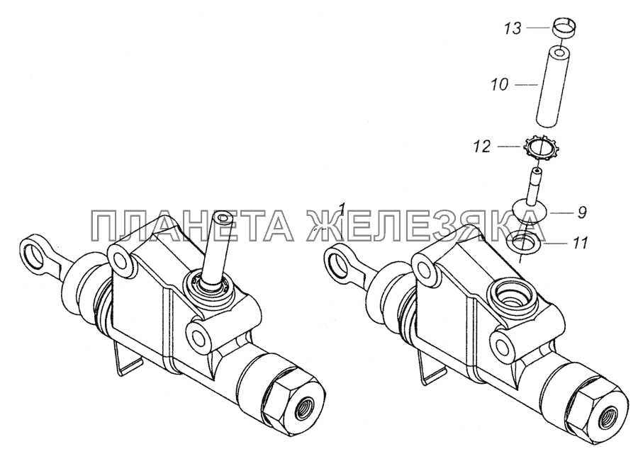 5320-1602510-10 Главный цилиндр управления сцеплением КамАЗ-6520 (Euro-2, 3)